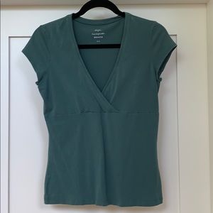 Teal RW Wrap Top